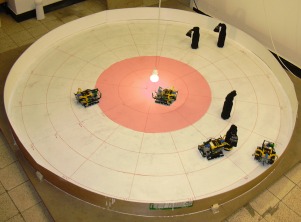 setup of
	   the experiments with real robots